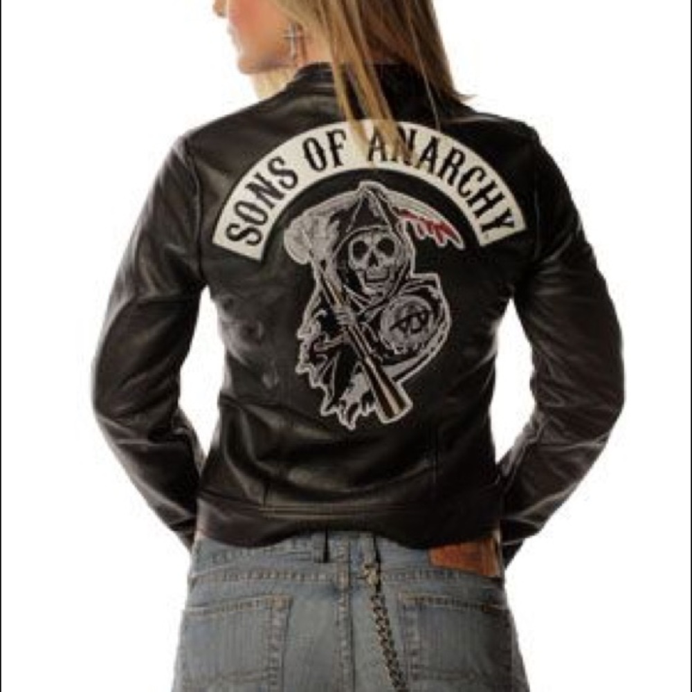 Authentic sons of anarchy leather moto jacket